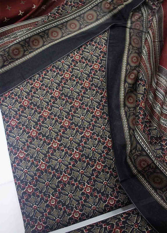 Bin Saeed Fabric - DP-0434- 3 Piece Cotton Printed UnStitched Suit