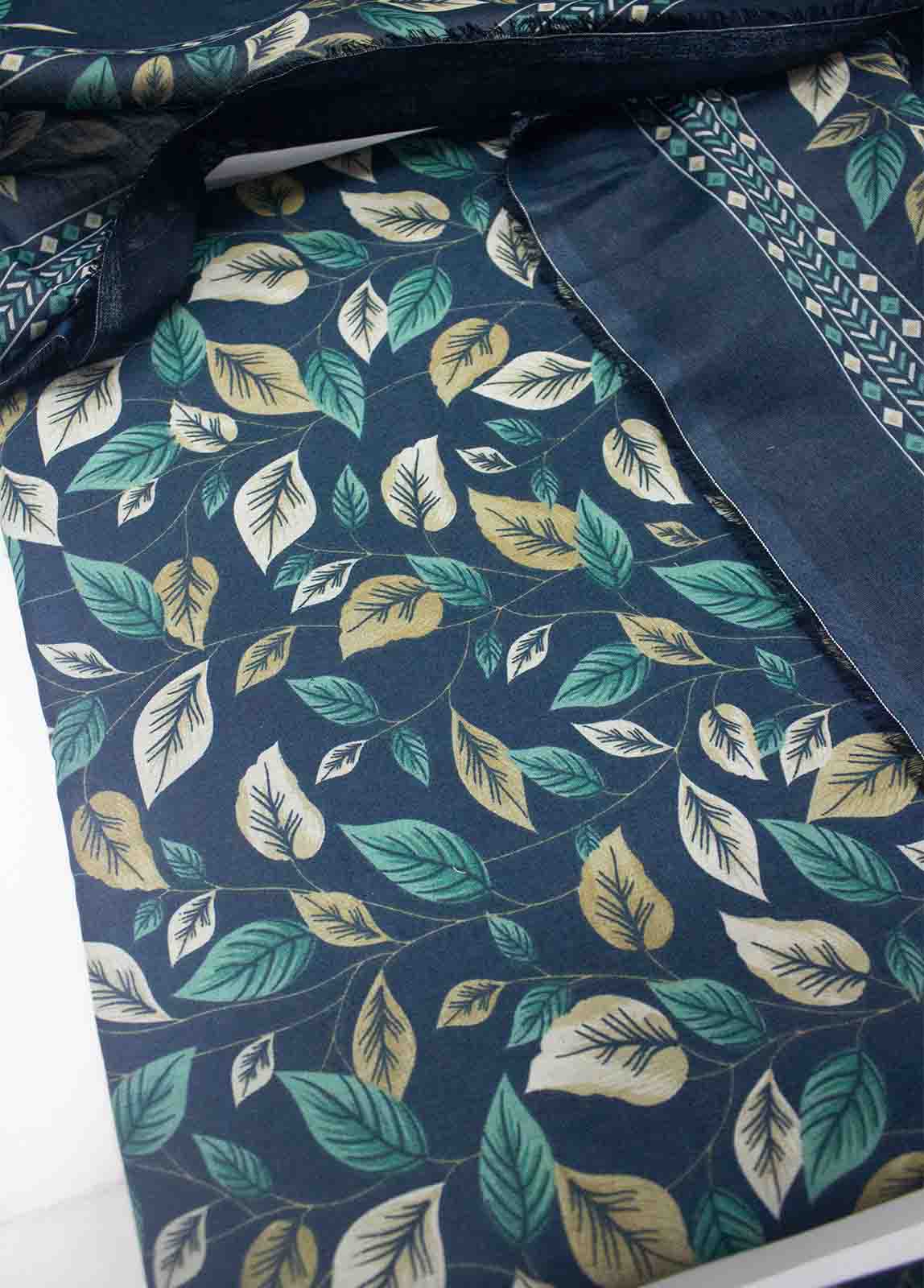 Bin Saeed Fabric - DP-0436- 3 Piece Cotton Printed UnStitched Suit