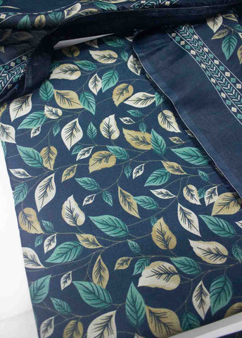 Bin Saeed Fabric - DP-0436- 3 Piece Cotton Printed UnStitched Suit