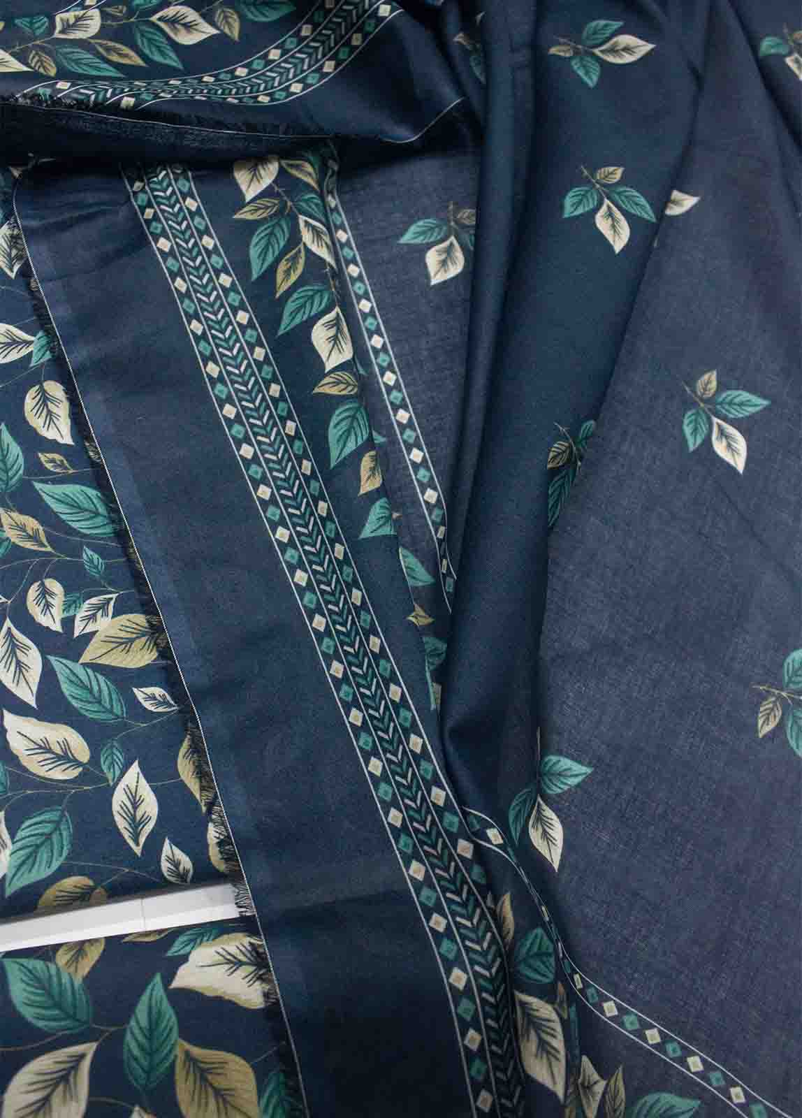 Bin Saeed Fabric - DP-0436- 3 Piece Cotton Printed UnStitched Suit