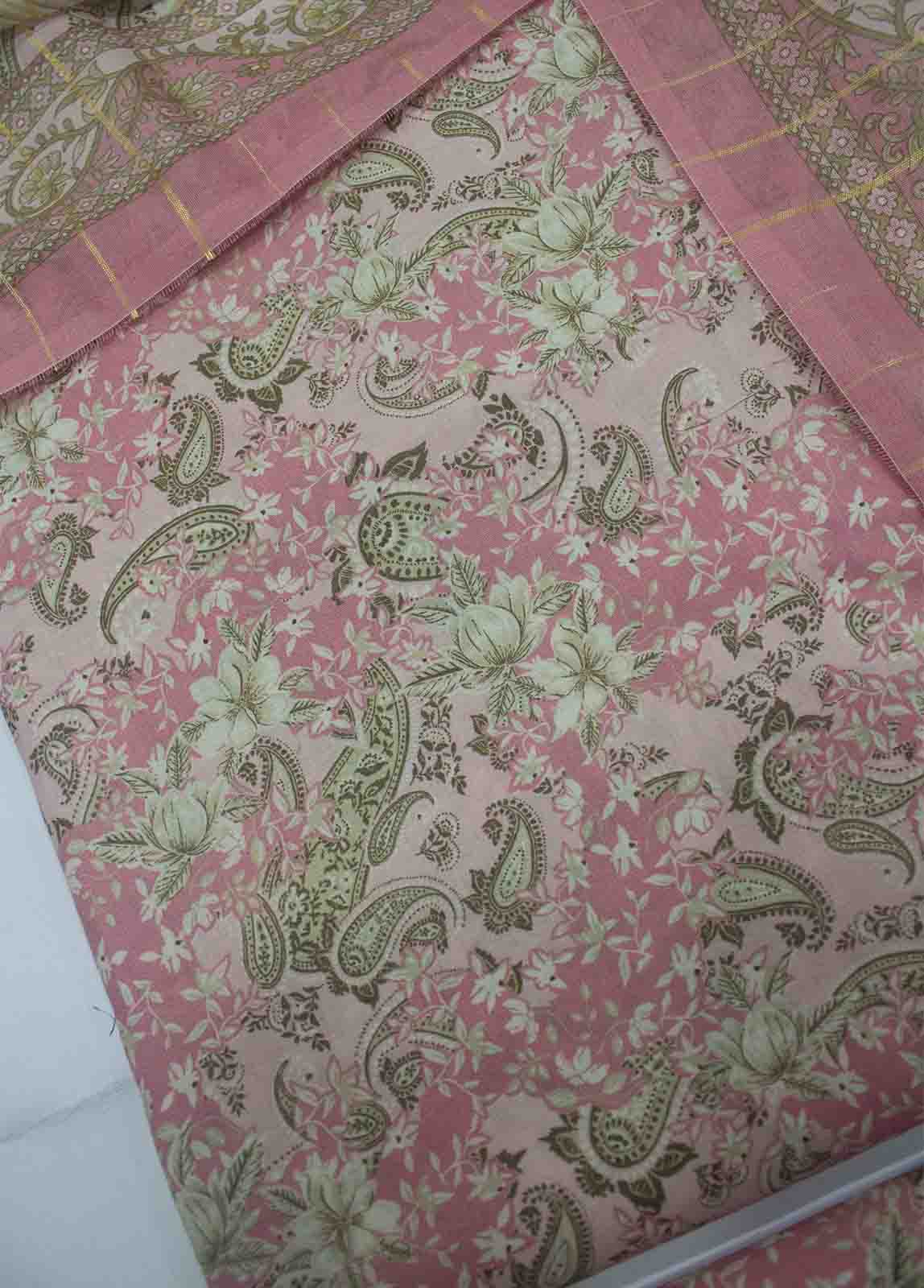 Bin Saeed Fabric - DP-0439- 3 Piece Cotton Printed UnStitched Suit