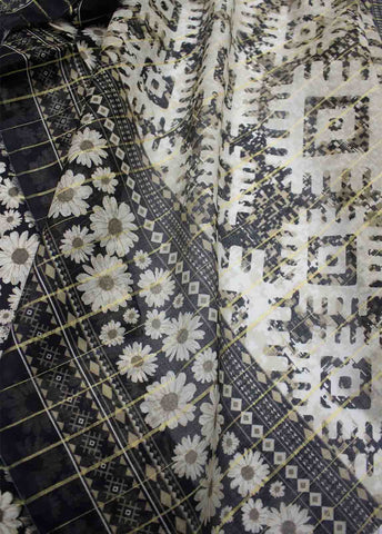 Bin Saeed Fabric - DP-044- 3 Piece Lawn Printed UnStitched Suit