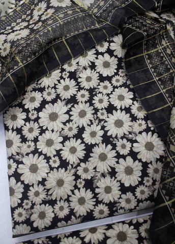 Bin Saeed Fabric - DP-044- 3 Piece Lawn Printed UnStitched Suit