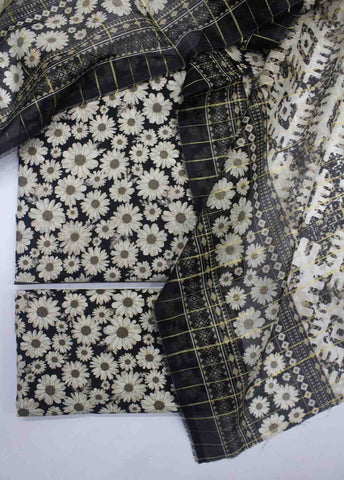 Bin Saeed Fabric - DP-044- 3 Piece Lawn Printed UnStitched Suit