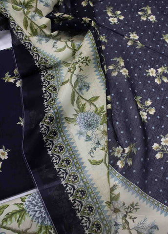 Bin Saeed Fabric - DP-046- 3 Piece Lawn Printed UnStitched Suit