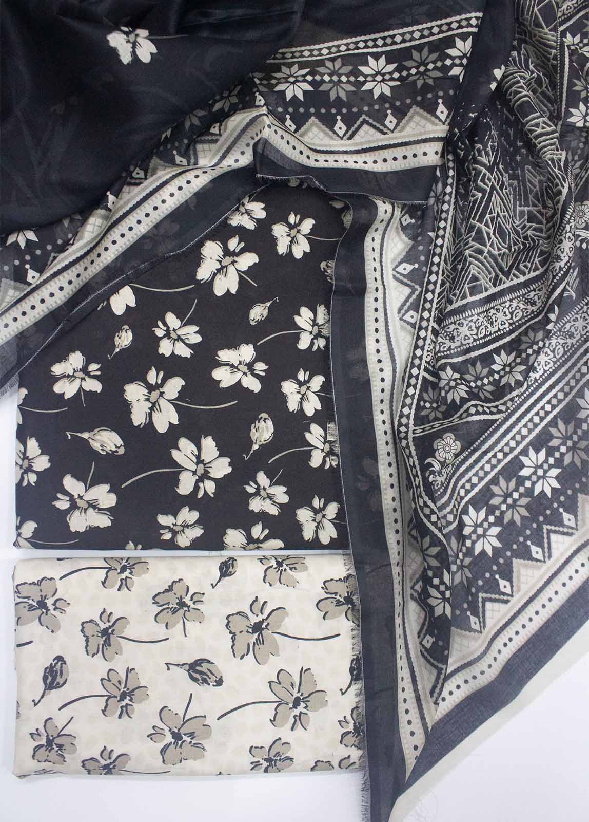 DP-0496- 3 Piece Lawn Printed UnStitched Suit