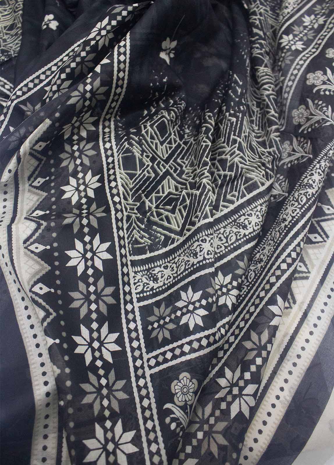 DP-0496- 3 Piece Lawn Printed UnStitched Suit