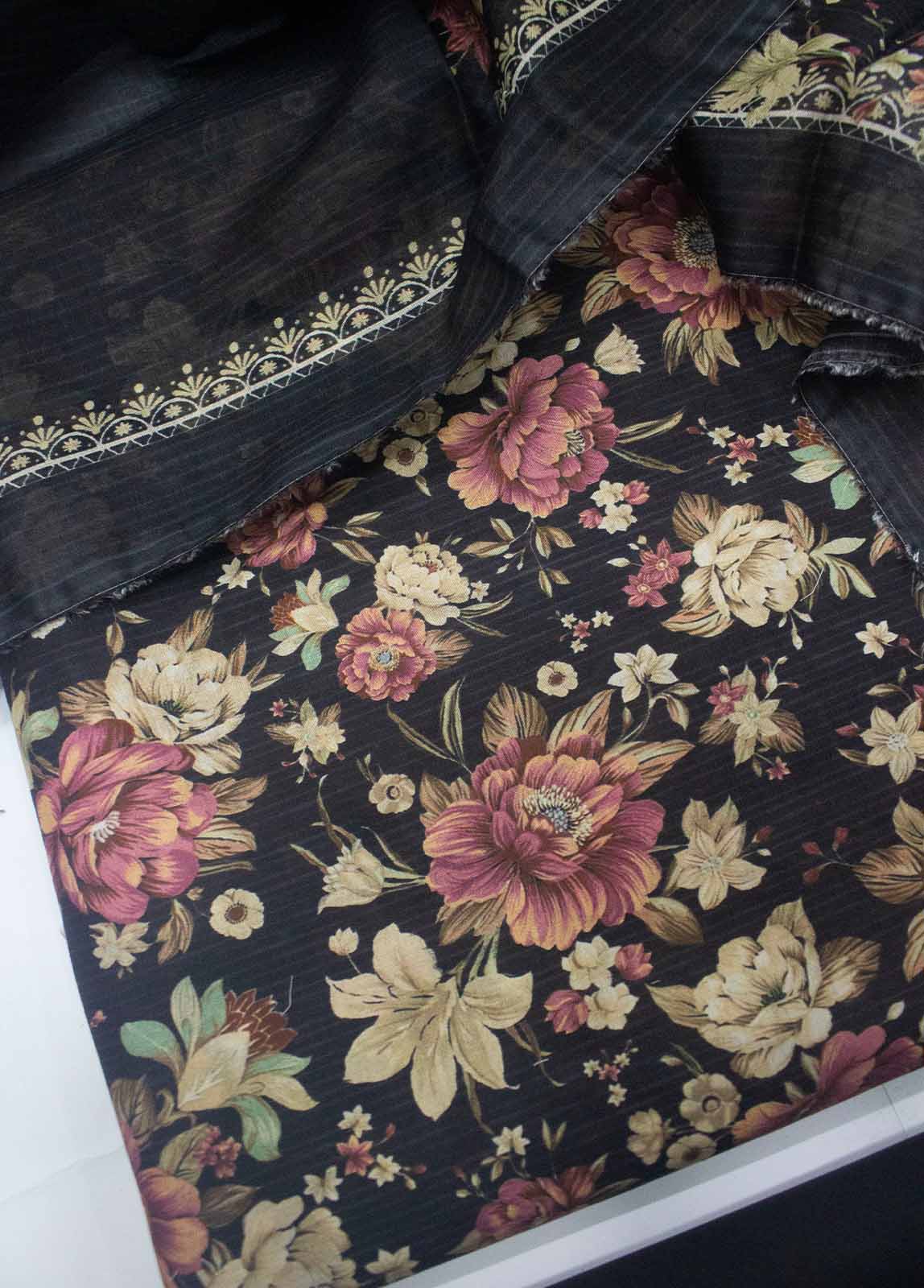 DP-0617- 3 Piece Lawn Printed UnStitched Suit