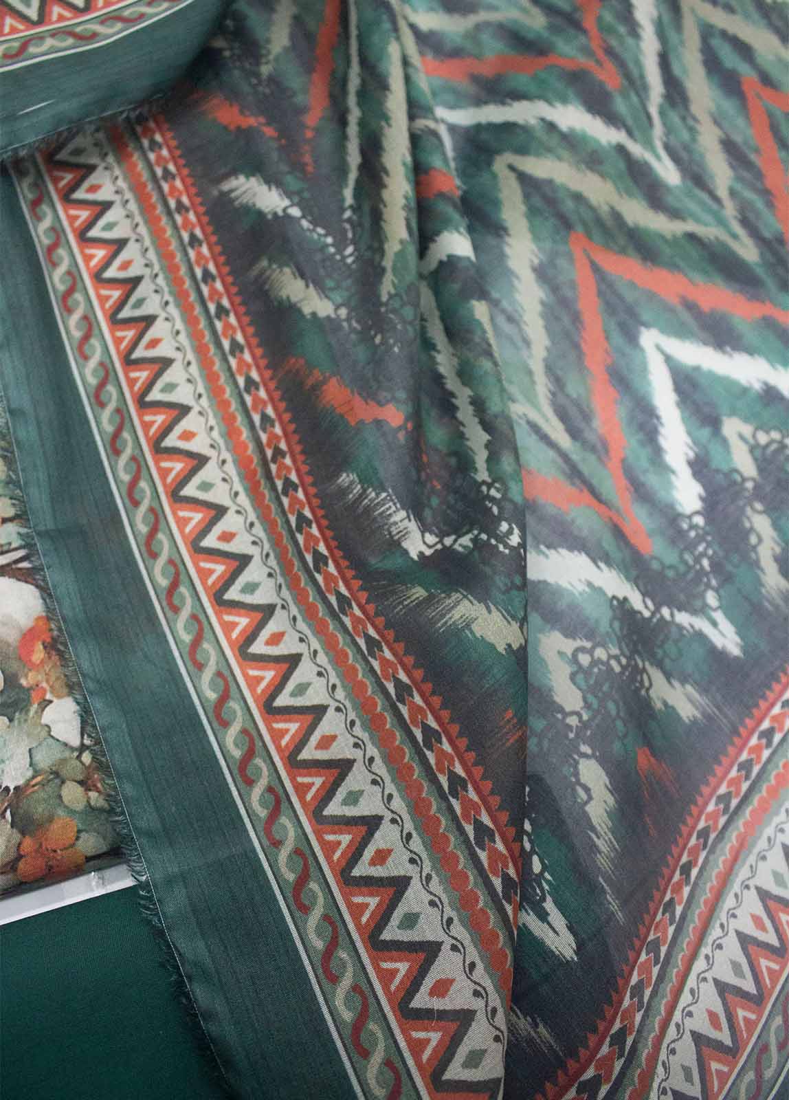 DP-0619- 3 Piece Lawn Printed UnStitched Suit