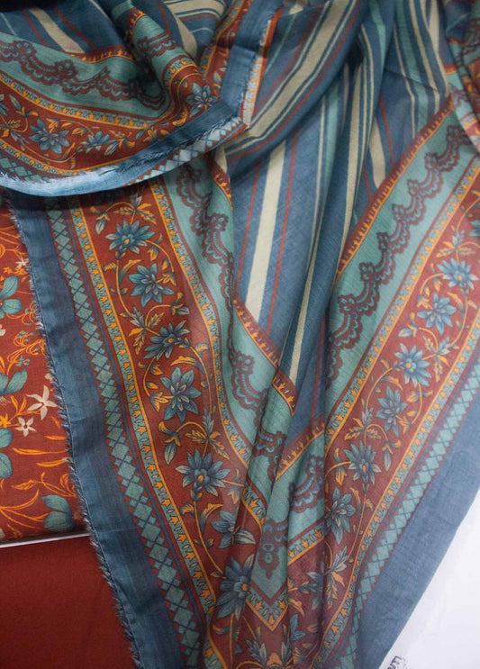 DP-0623- 3 Piece Lawn Printed UnStitched Suit
