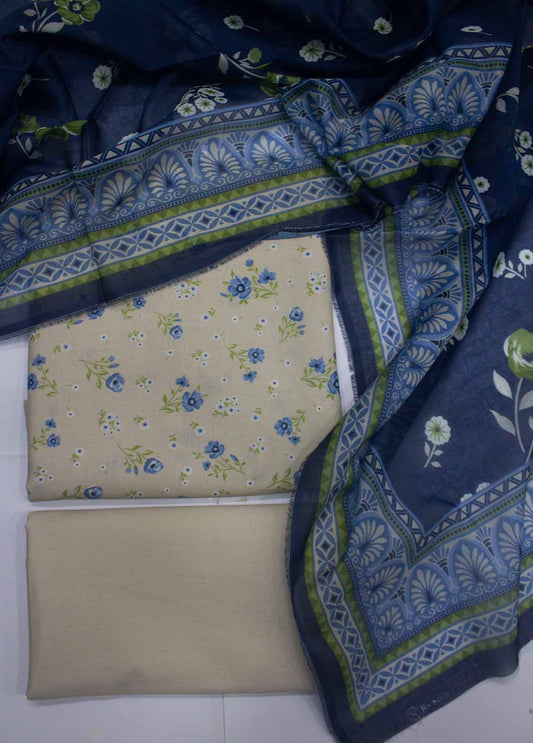 DP-0624- 3 Piece Lawn Printed UnStitched Suit
