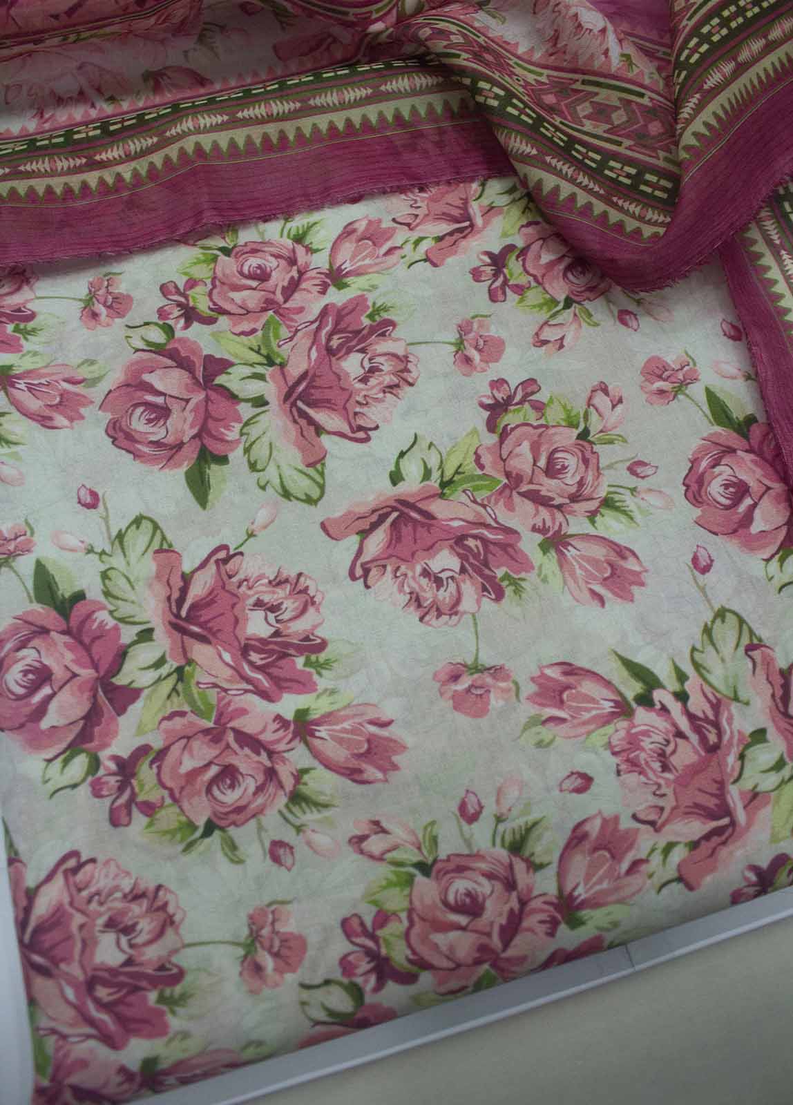 DP-0625- 3 Piece Lawn Printed UnStitched Suit