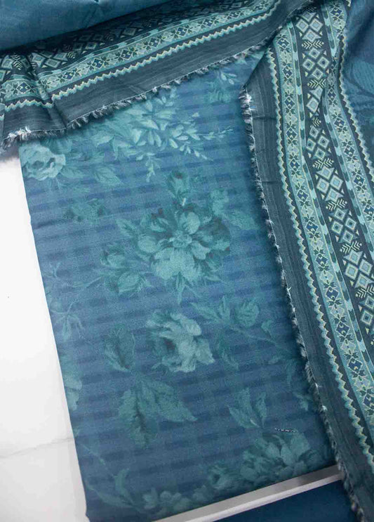 DP-0633- 3 Piece Cotton Printed UnStitched Suit