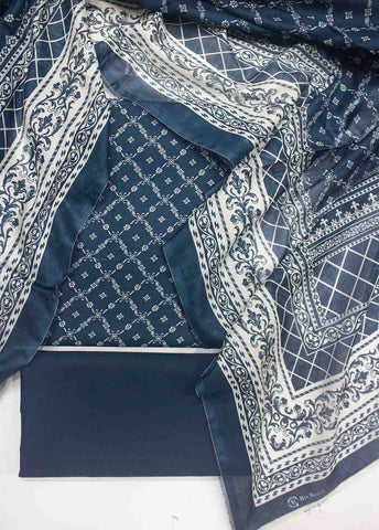 Bin Saeed Fabric - DP-0659- 3 Piece Cotton Printed UnStitched Suit