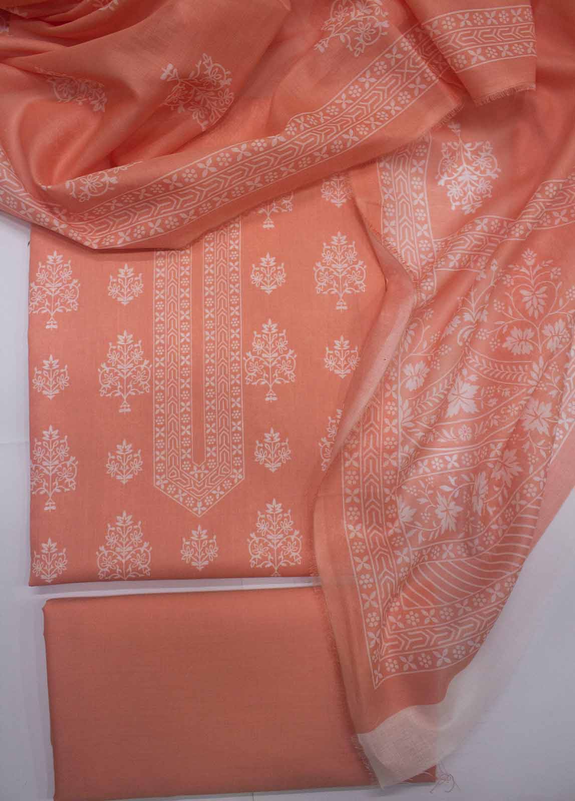 Bin Saeed Fabric - DP-0669- 3 Piece Lawn Printed UnStitched Suit