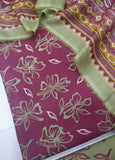 DP-0671- 3 Piece Cotton Printed UnStitched Suit