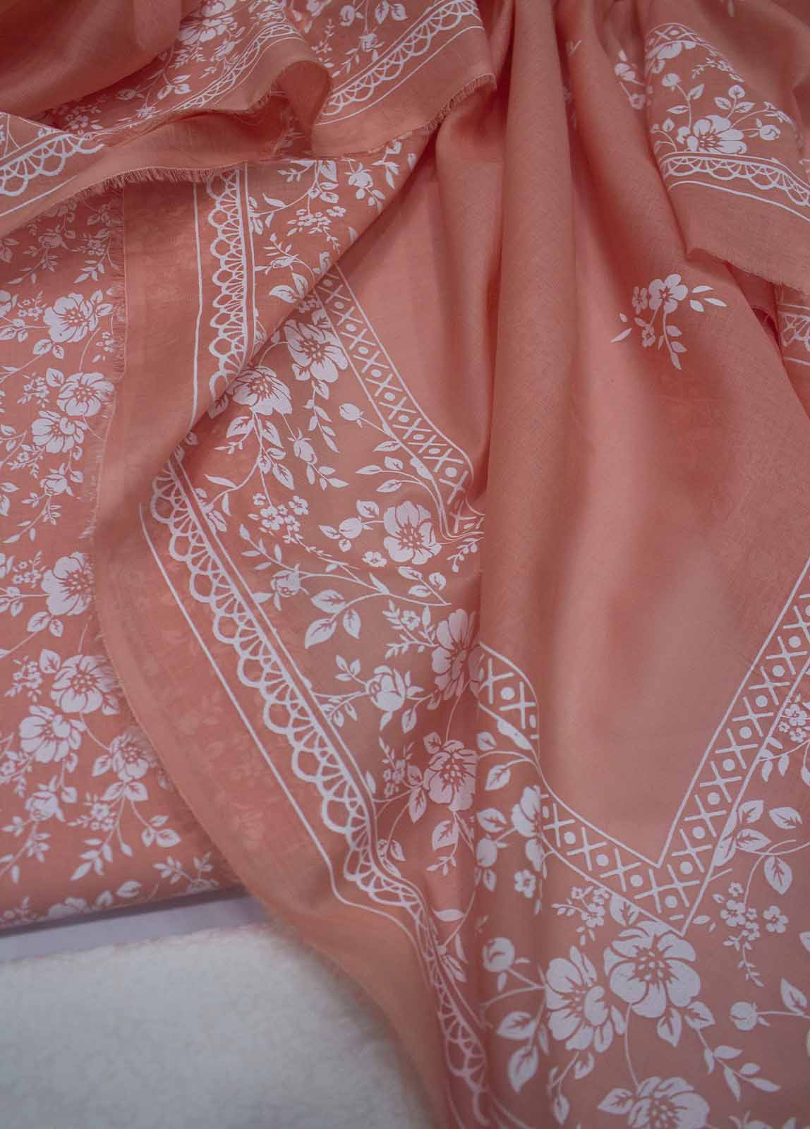 Bin Saeed Fabric - DP-0707- 3 Piece Lawn Printed UnStitched Suit