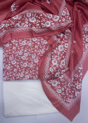 Bin Saeed Fabric - DP-0708- 3 Piece Lawn Printed UnStitched Suit