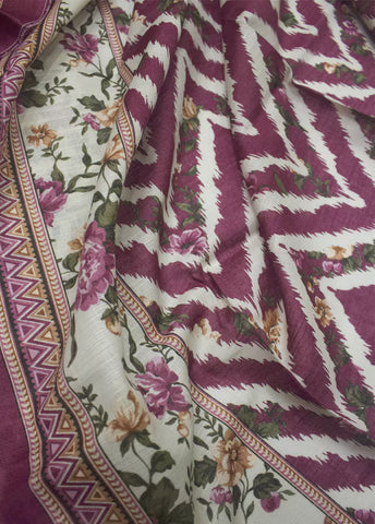 3 Piece Printed MultiColor Lawn Unstitched Suit