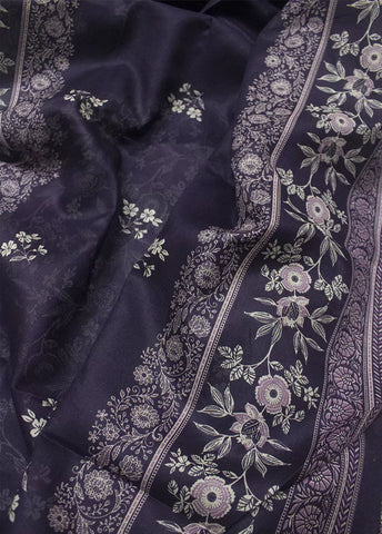 3 Piece Printed Purple & White Color Lawn Unstitched Suit