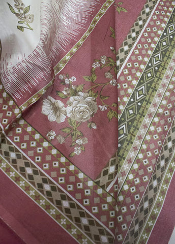 3 Piece Printed Punch Pink Color Lawn Unstitched Suit