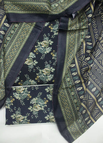 3 Piece Printed MultiColor Unstitched Suit