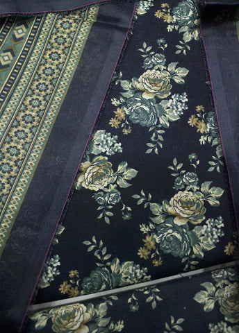 3 Piece Printed MultiColor Unstitched Suit