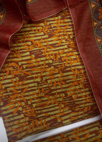 3 Piece Printed MultiColor Unstitched Suit