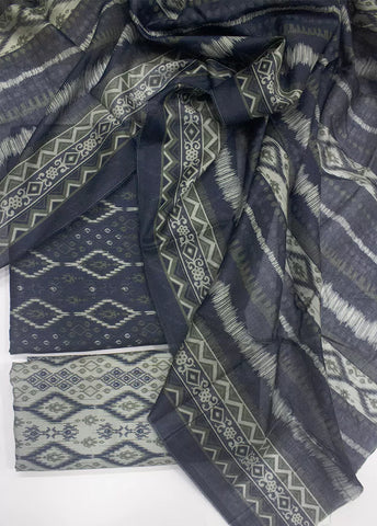 3 Piece Printed MultiColor Unstitched Suit