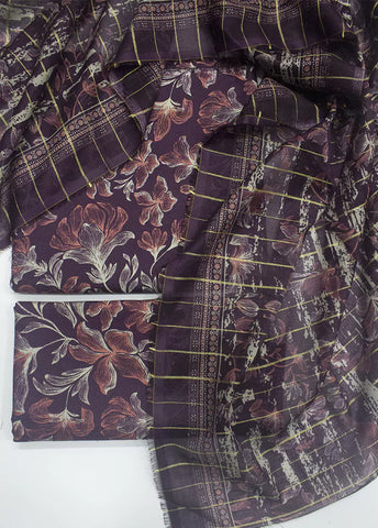 3 Piece Printed MultiColor Unstitched Suit