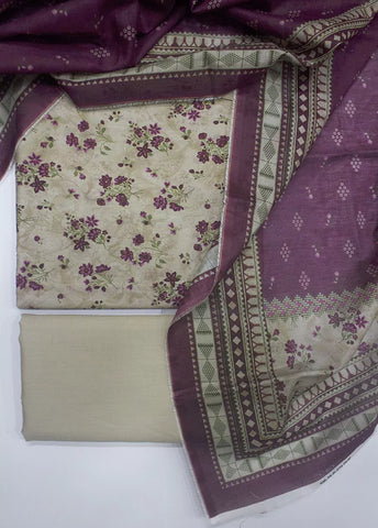 3 Piece Printed MultiColor Unstitched Suit