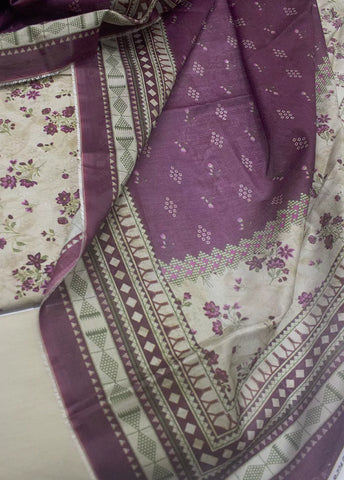 3 Piece Printed MultiColor Unstitched Suit