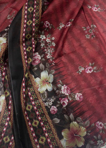 3 Piece Printed MultiColor Unstitched Suit