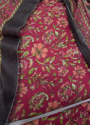 3 Piece Printed MultiColor Unstitched Suit