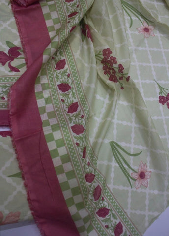 3 Piece Digital Printed MultiColor Unstitched Suit