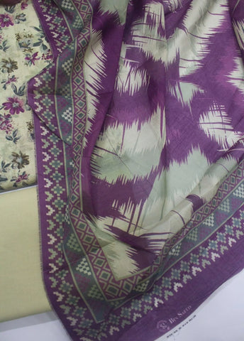 3 Piece Digital Printed MultiColor Unstitched Suit