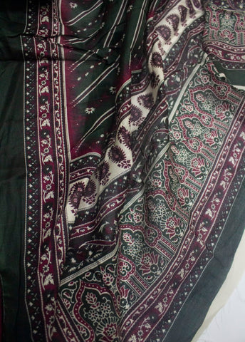 3 Piece Digital Printed Red Color Unstitched Suit