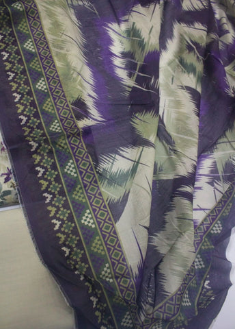 3 Piece Digital Printed MultiColor Unstitched Suit
