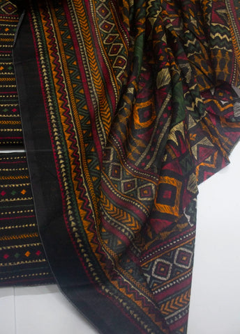 3 Piece Digital Printed MultiColor Unstitched Suit