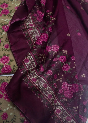 3 Piece Digital Printed MultiColor Unstitched Suit