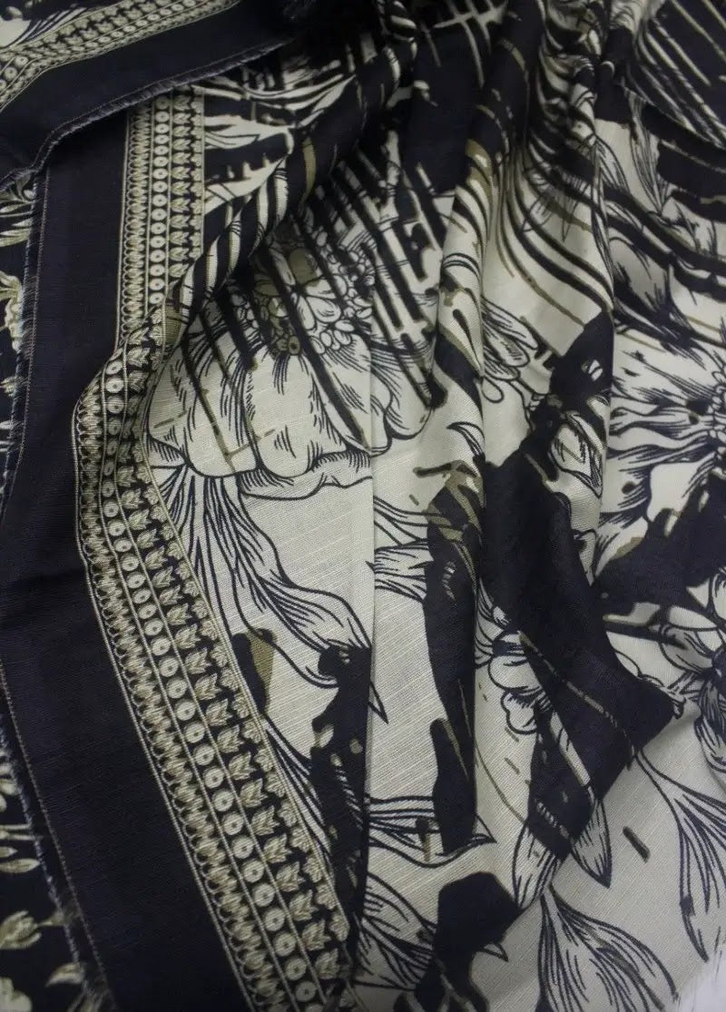 Bin Saeed Fabric - DPC-0705- 3 Piece Cotton Printed UnStitched Suit