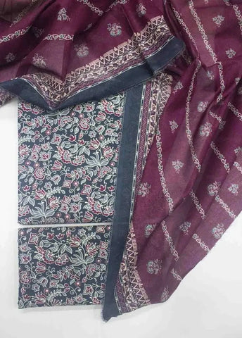Bin Saeed Fabric - DPC-0707- 3 Piece Cotton Printed UnStitched Suit