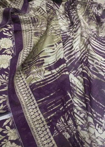 Bin Saeed Fabric - DPC-0711- 3 Piece Cotton Printed UnStitched Suit