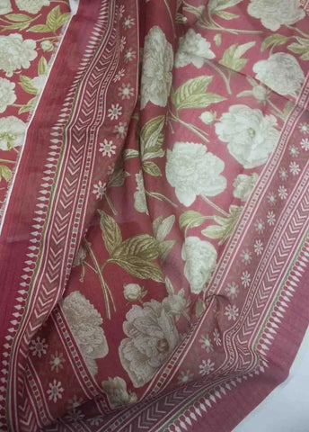 Bin Saeed Fabric - DPC-0717- 3 Piece Cotton Printed UnStitched Suit