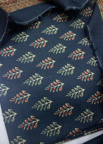 Bin Saeed Fabric - DPC-0718- 3 Piece Cotton Printed UnStitched Suit