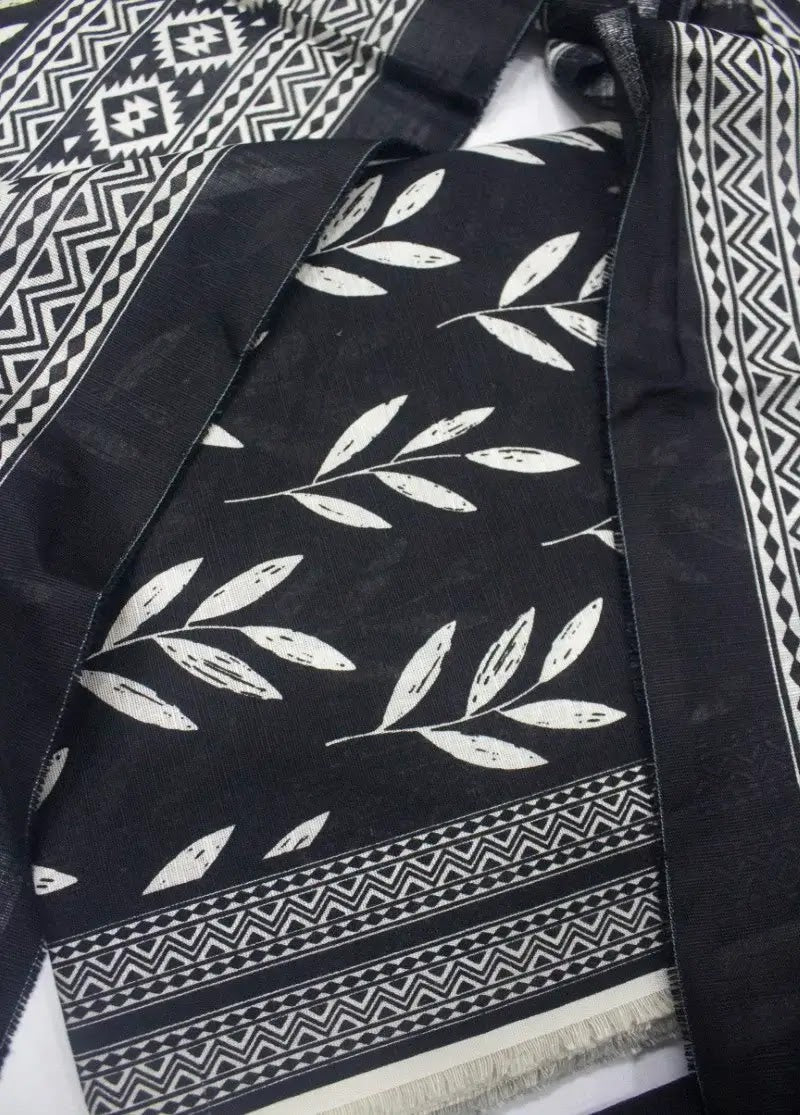 Bin Saeed Fabric - DPC-0719- 3 Piece Cotton Printed UnStitched Suit