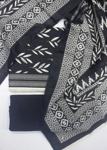 Bin Saeed Fabric - DPC-0719- 3 Piece Cotton Printed UnStitched Suit