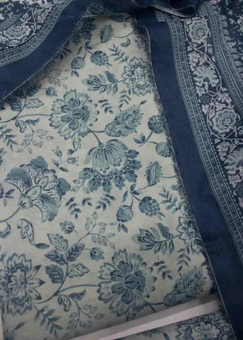 Bin Saeed Fabric - DPC-0722- 3 Piece Cotton Printed UnStitched Suit