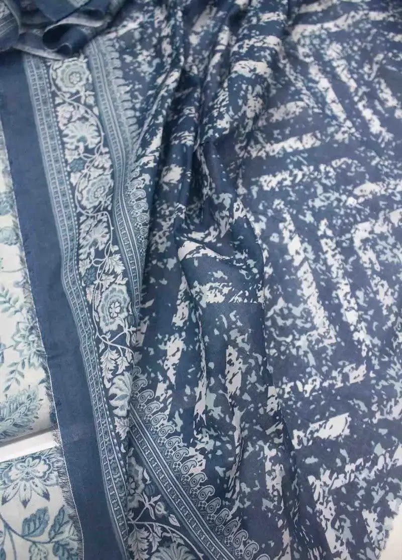 Bin Saeed Fabric - DPC-0722- 3 Piece Cotton Printed UnStitched Suit