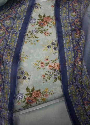 Bin Saeed Fabric - DPC-0723- 3 Piece Cotton Printed UnStitched Suit